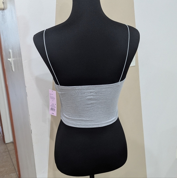 NWT Target Wild Fable Women's Gray Spaghetti Strap Top Size Small - Picture 6 of 7